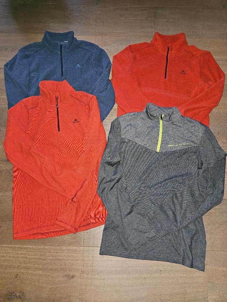 4x skipully, fleece: 2x rood 1x blauw, 1x gestreept, L, zgan, 160 tot 180 cm, Protest, Ophalen of Verzenden, Zo goed als nieuw