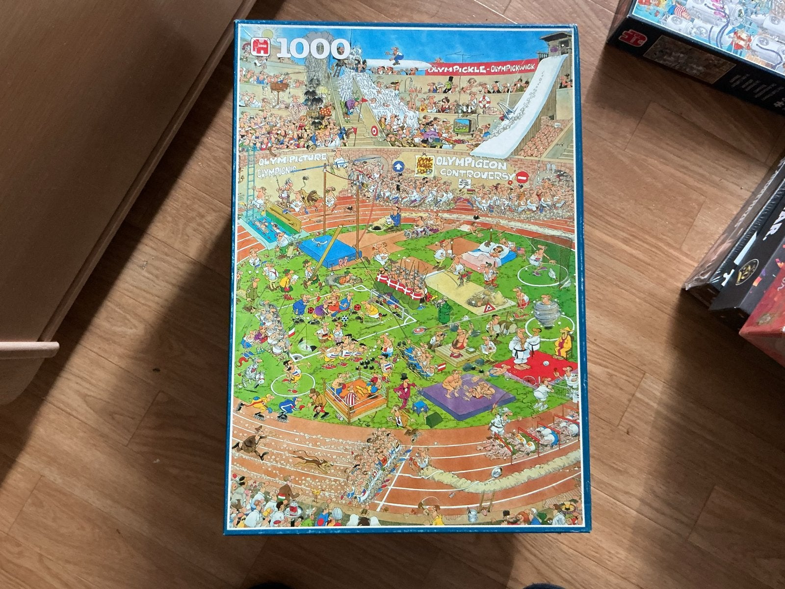 Jan van Haasteren Olympische Spelen Puzzel 1000 stukjes, Hobby en Vrije tijd, Denksport en Puzzels, Ophalen of Verzenden, 500 t/m 1500 stukjes