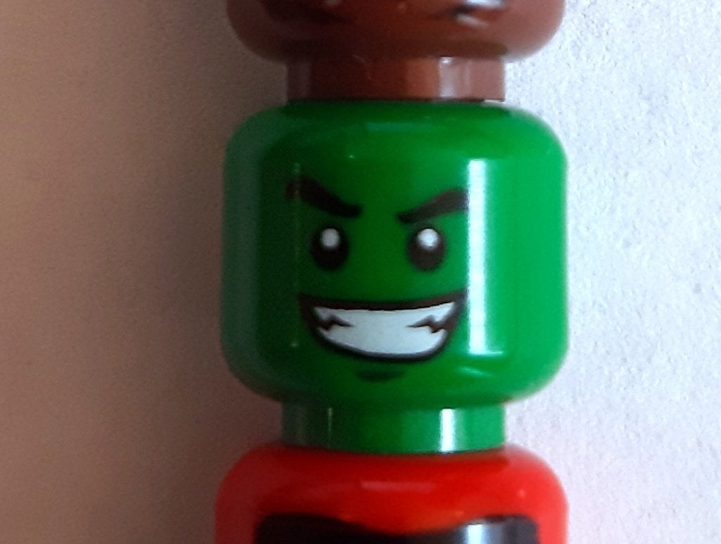 3626pb1364: Black Eyebrows (Beast Boy), Ophalen of Verzenden, Zo goed als nieuw, Minifiguur, Lego