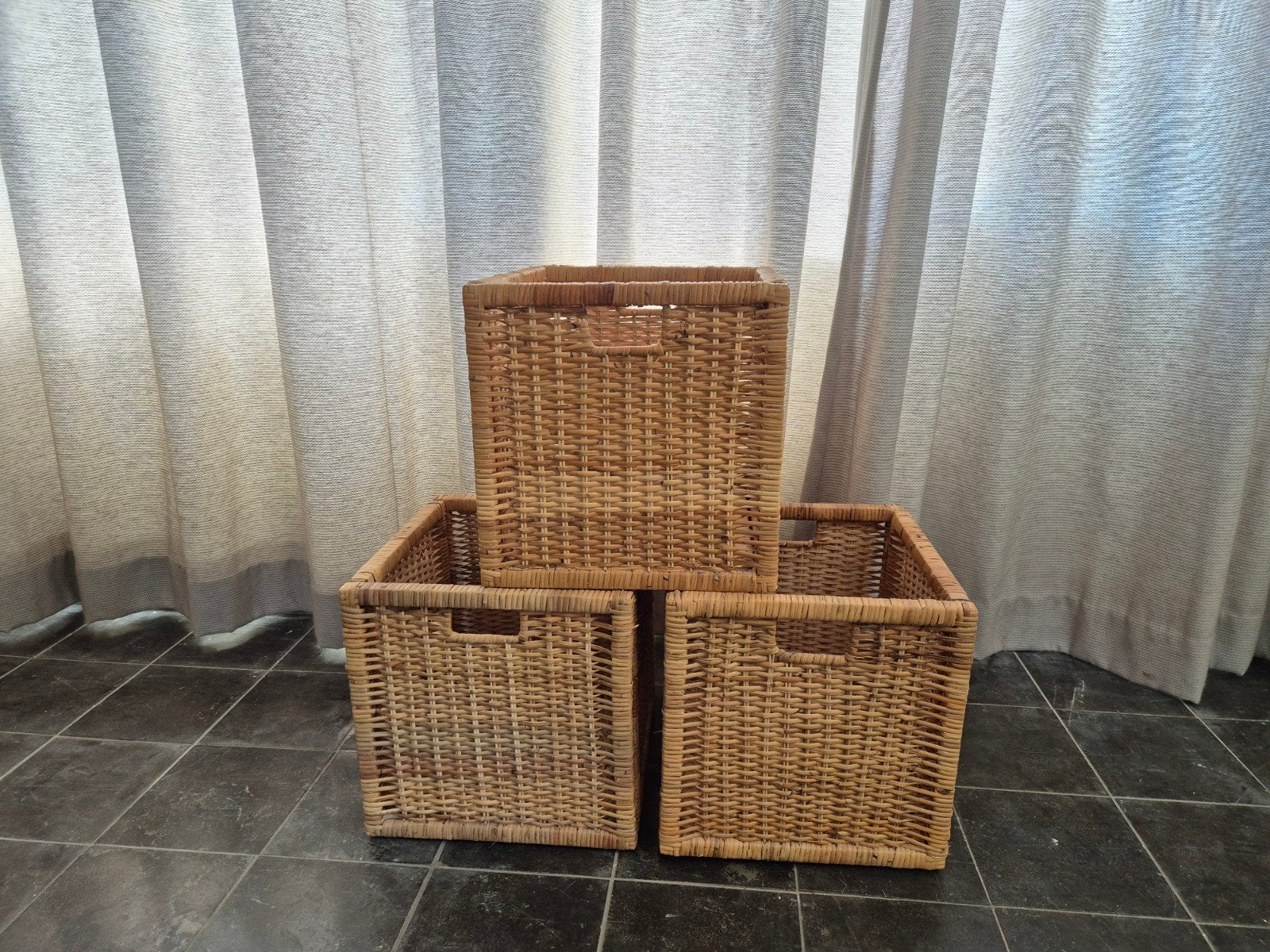 3x ikea opbergmand voor kallax, Ophalen, Mand, Vierkant, Zo goed als nieuw