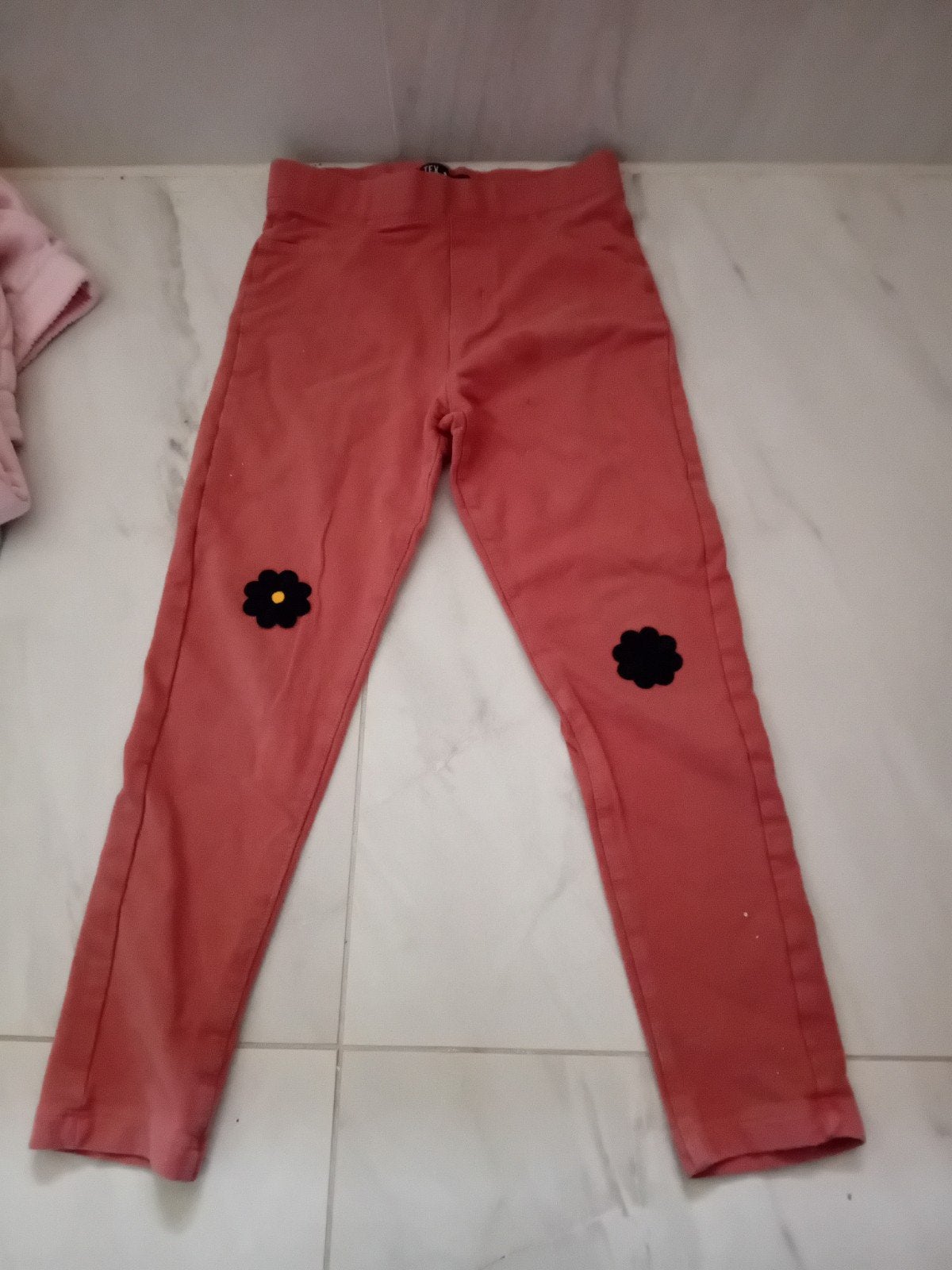 TEX Legging roze met bloemen maat 7-8 jaar, Kleding | Dames, Leggings, Maillots en Panty's, Overige maten, Roze, TEX, Gedragen