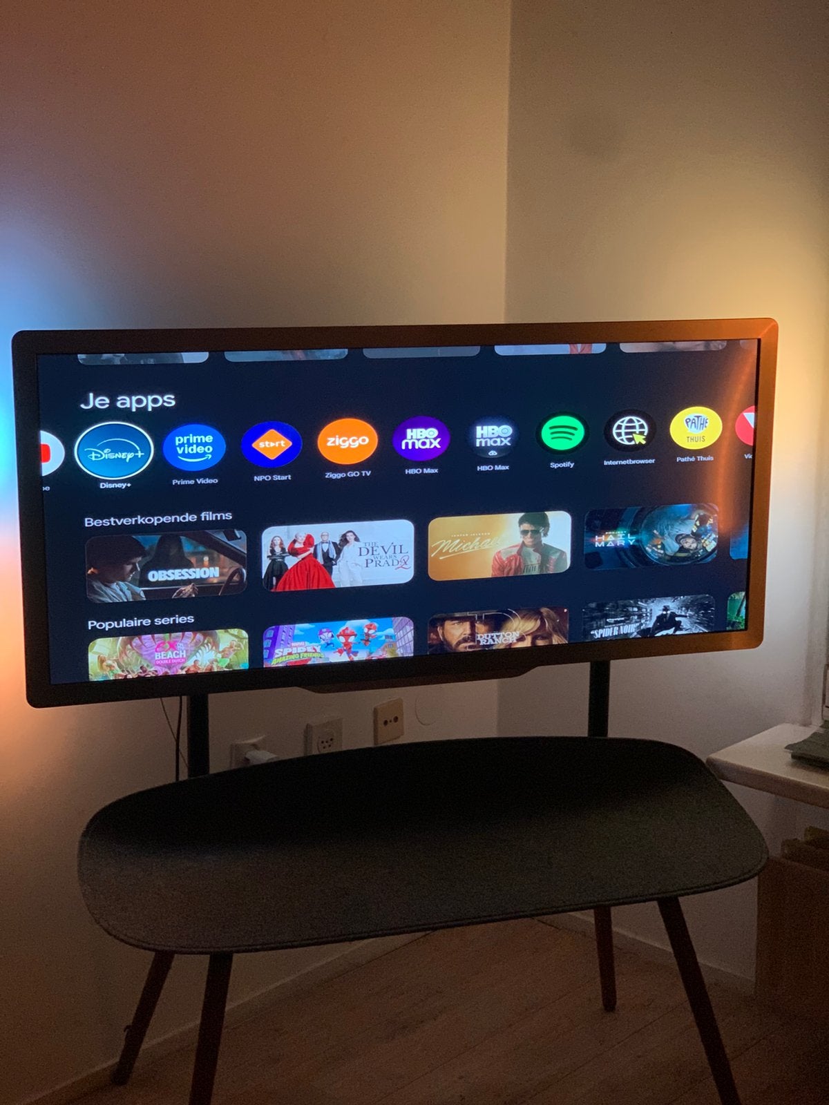 Philips TV 16:9 scherm inclusief tv standaard, Ophalen, Philips, 50 Hz, Zo goed als nieuw