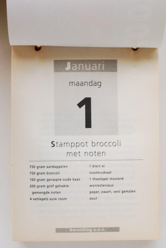 Smakelijke recepten scheurkalender - Kookboek Verba 2007, Boeken, Verzenden, Nederland en België, Hoofdgerechten, Zo goed als nieuw