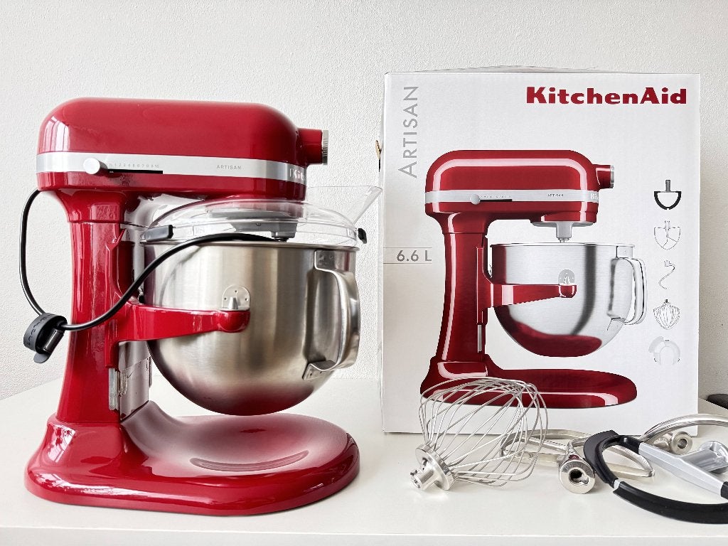 KitchenAid Artisan 6,6L– Zo goed als nieuw – 3 jaar garantie, 4 liter of meer, 3 snelheden of meer, Ophalen of Verzenden, Zo goed als nieuw