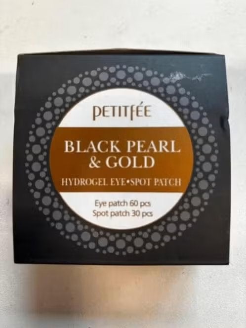 NIEUW! Petitfee black pearl &gold hydrogel eye patches €5,99, Ophalen of Verzenden, Nieuw, Ogen, Verzorging