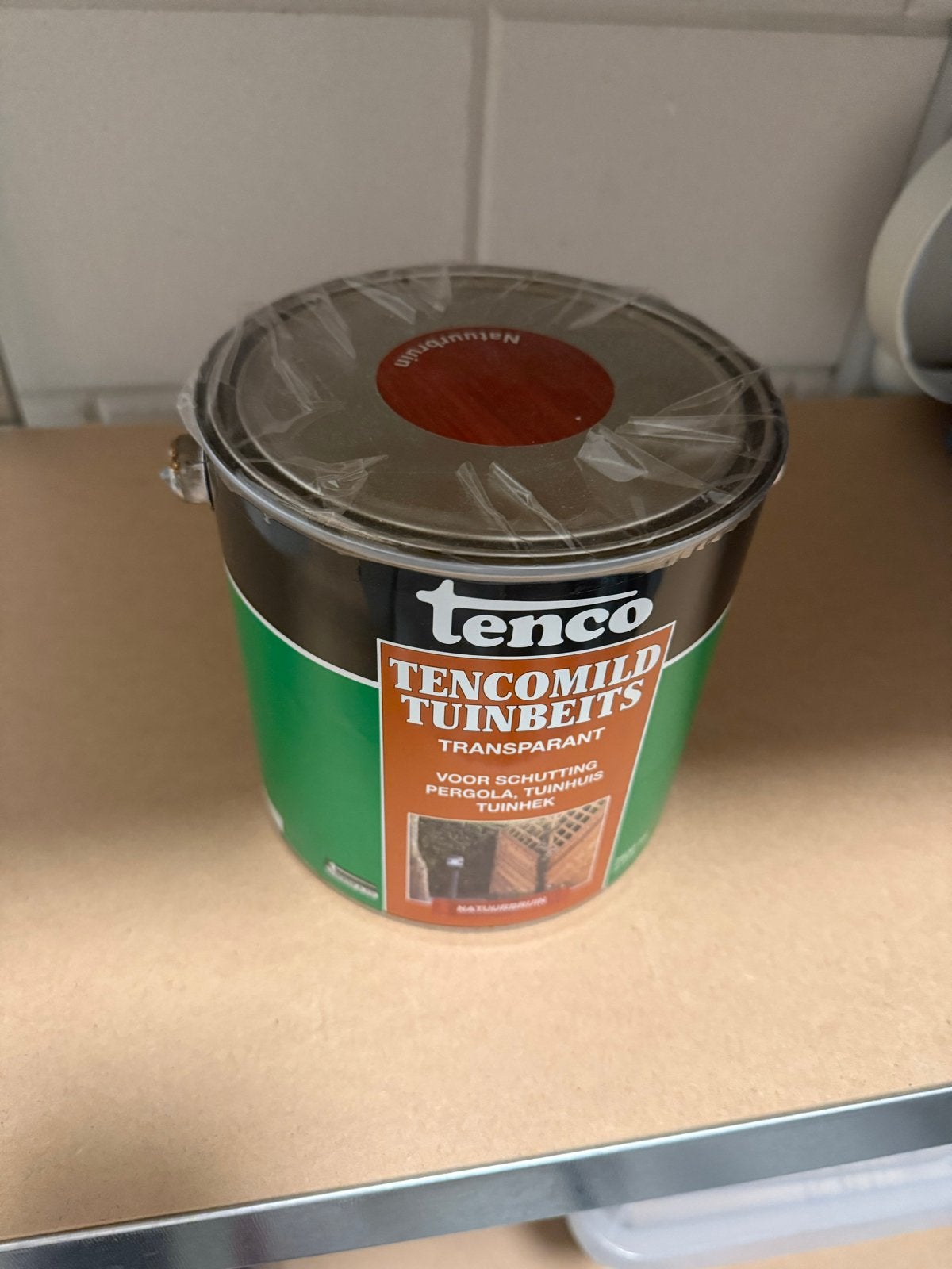 Tenco Tuinbeits Transparant Natuurbruin 2,5L Nieuw, Ophalen, Bruin, Nieuw, Beits