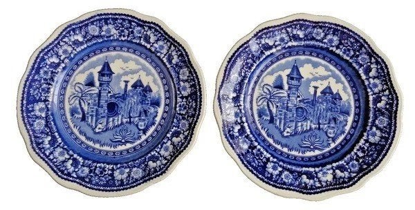 2 Petrus Regout Sphinx Vinktoren ontbijtbordjes, Verzenden