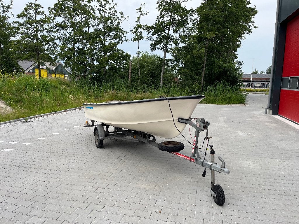 Boot met trailer te koop, Ophalen, Gebruikt, Polyester, Trailer