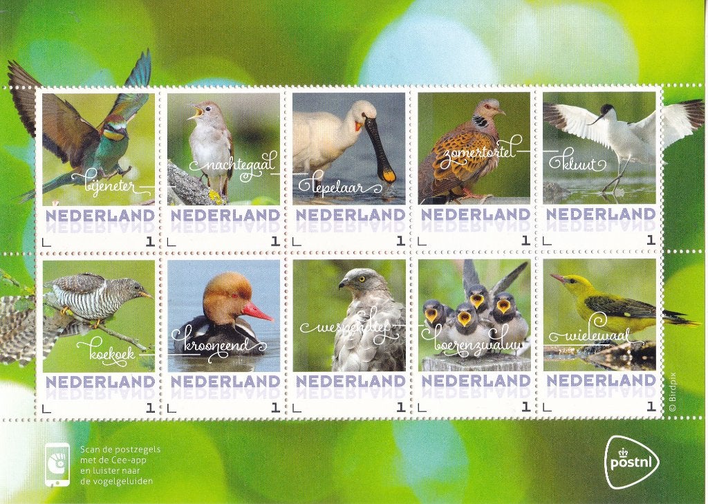 Persoonlijke postzegels - Nederlandse vogels–Zomervogels–MNH, Verzenden, Na 1940, Postfris