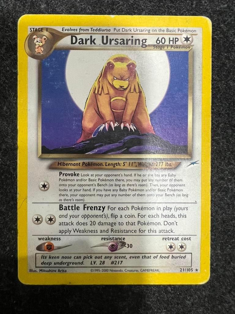 Dark Ursaring Neo Destiny #21/105, Ophalen, Zo goed als nieuw