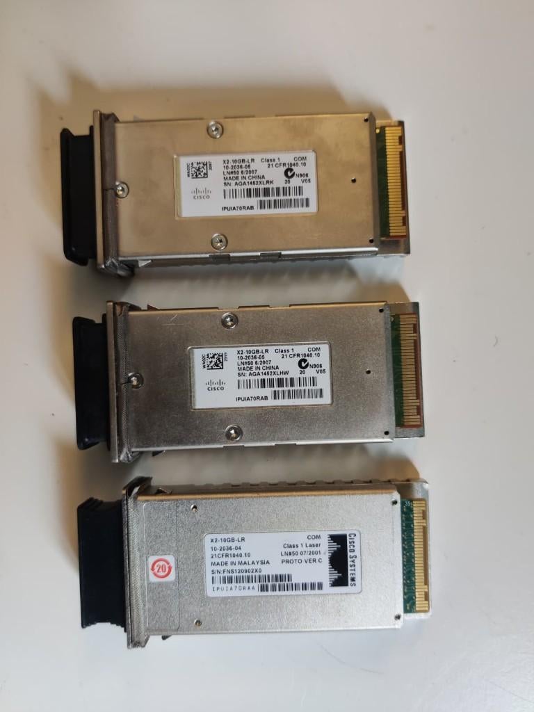Cisco X2-10GB-SR transceiver module - 3x, Verzenden, Gebruikt, Intern, Cisco