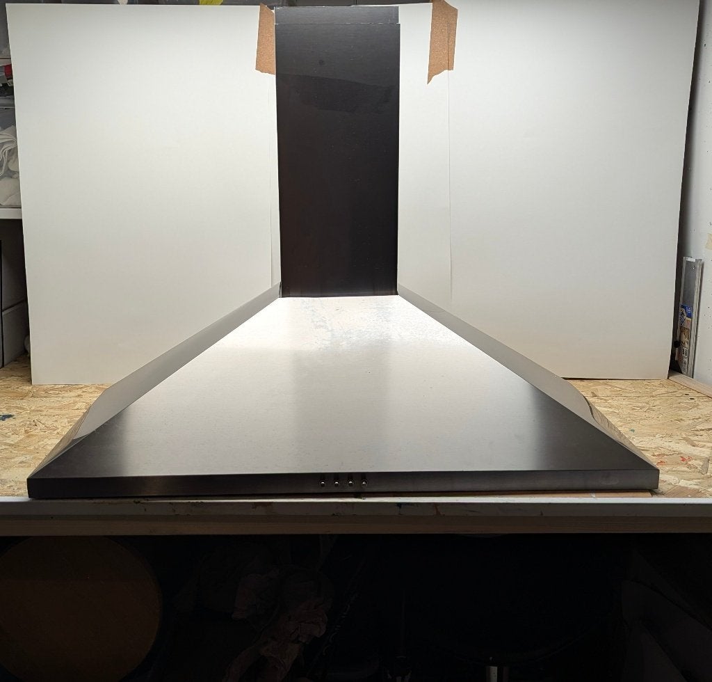 Boretti afzuigkap  rvs Breed 90 cm, Witgoed en Apparatuur, Afzuigkappen, Ophalen, Gebruikt, Wandschouwkap, 400 tot 600 m³ per uur
