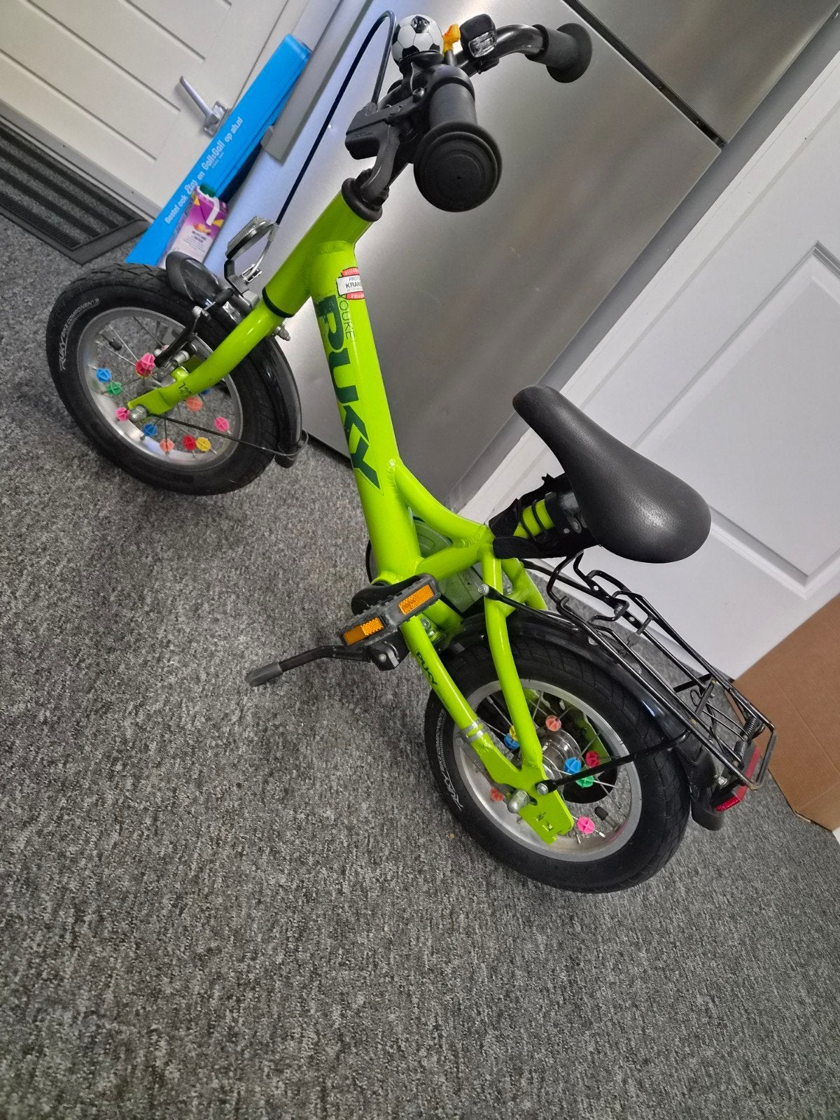 Puky kinderfiets met zijwieltjes - Groen, Ophalen, Terugtraprem, Zijwieltjes, Gebruikt