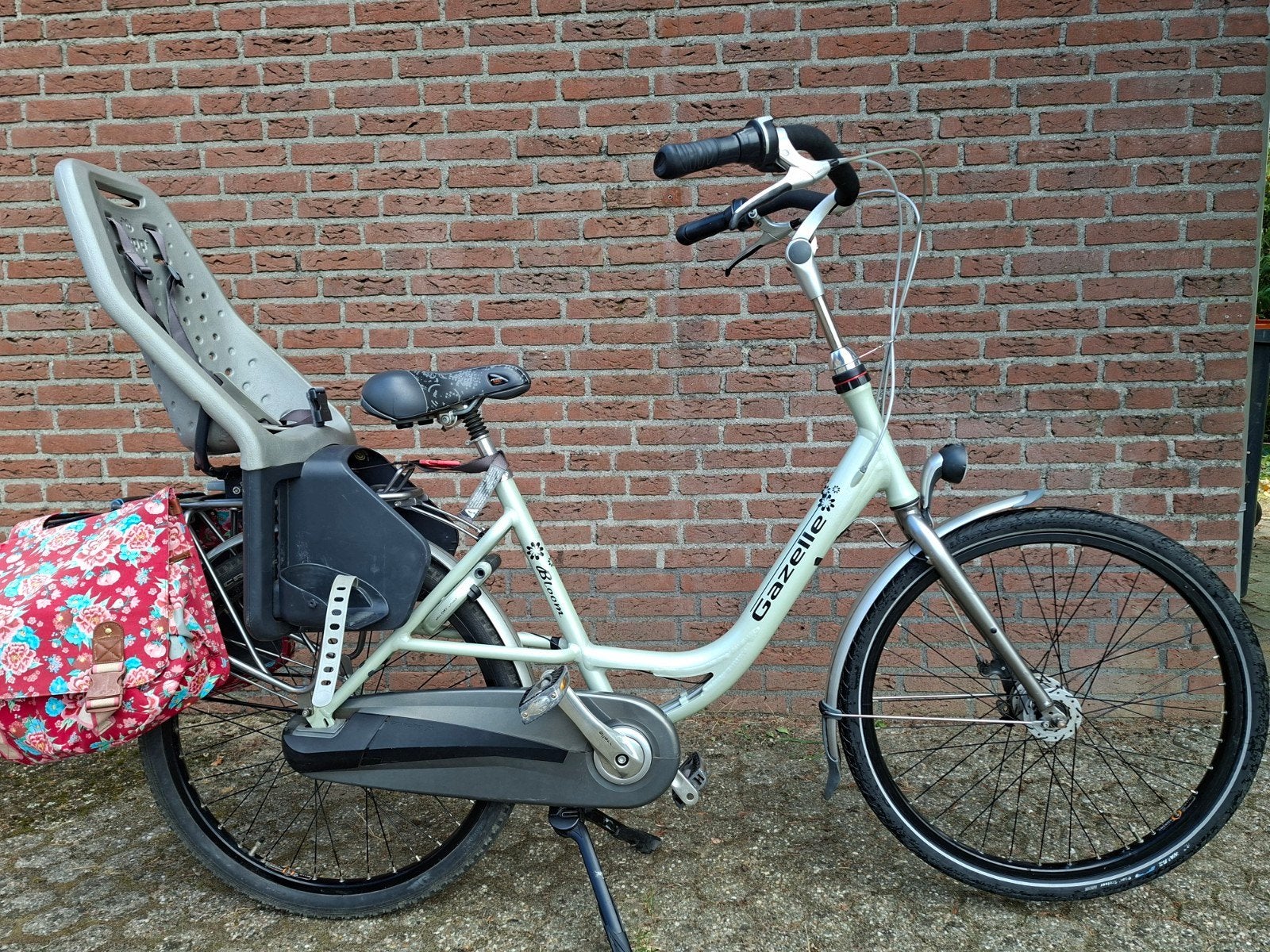 Gazelle Bloom moederfiets met Yepp achterzitje, Ophalen, Gebruikt, 47 tot 50 cm, Gazelle