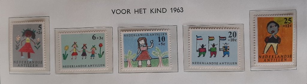 1963 Nederlandse Antillen Kinderpostzegels Nvph Nr 338 - 342, Ophalen, Postfris