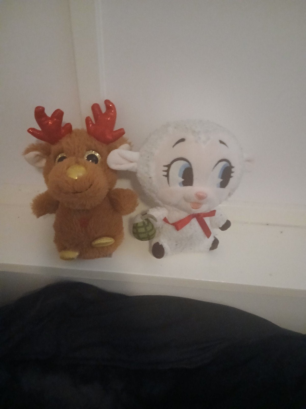 Schattige knuffels: Rendier en Lammetje, Overige typen, Ophalen of Verzenden, Zo goed als nieuw, Meerkleurig