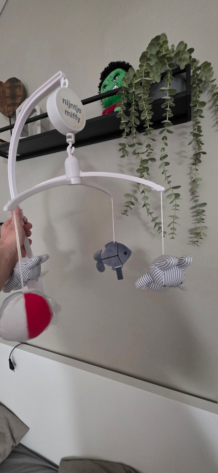 Nijntje Miffy Baby Muziekmobiel, Ophalen of Verzenden, Zo goed als nieuw, Mobiel, Met geluid