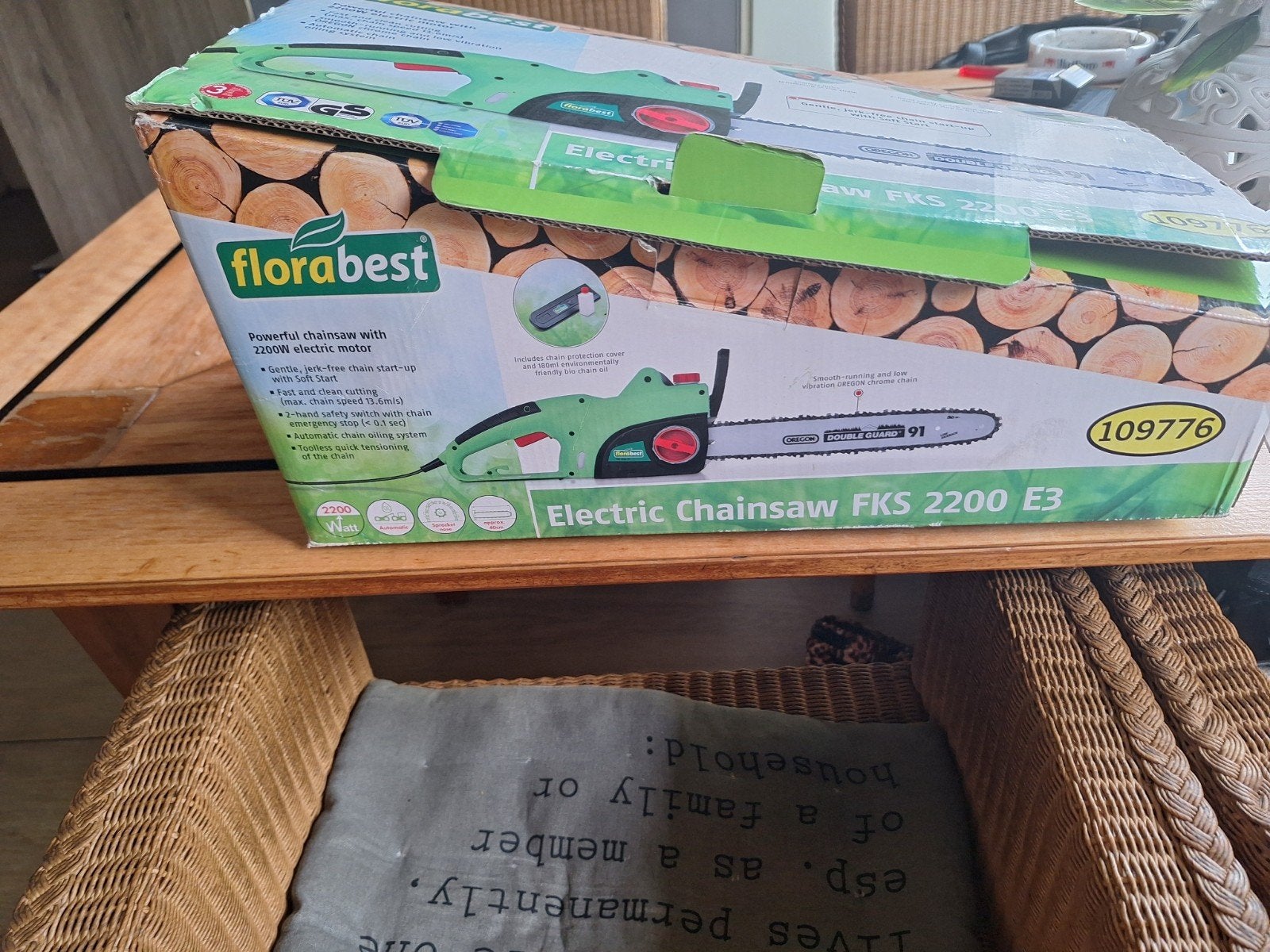 Florabest Elektrische Kettingzaag FKS 2200 E3, Ophalen of Verzenden, Nieuw, Boomzaag, Florabest
