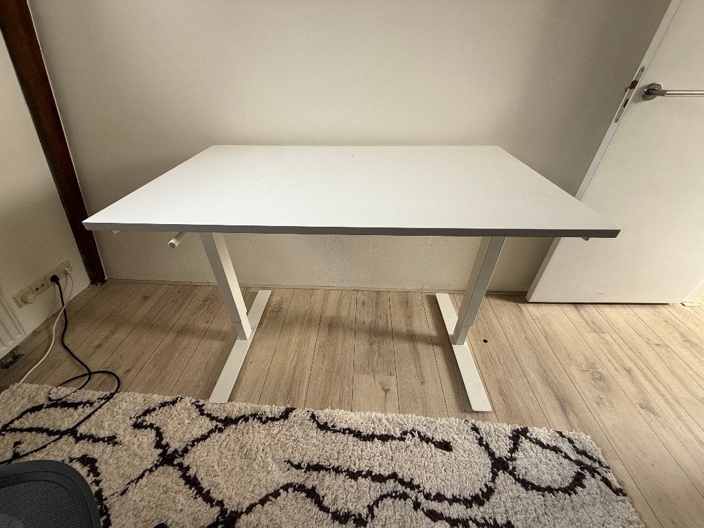 IKEA Skarsta sit/stand desk (120x70), Ophalen, Zit-sta bureau, Gebruikt, 120 cm