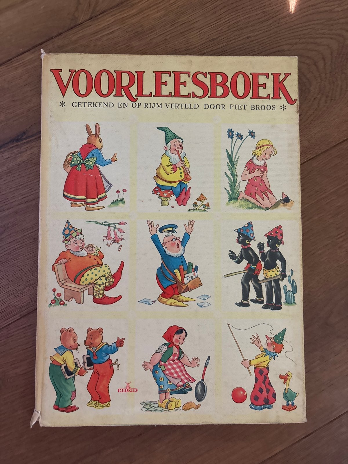 Voorleesboek door Piet Broos - Vintage Kinderboek, Ophalen of Verzenden, Gelezen, Sprookjes