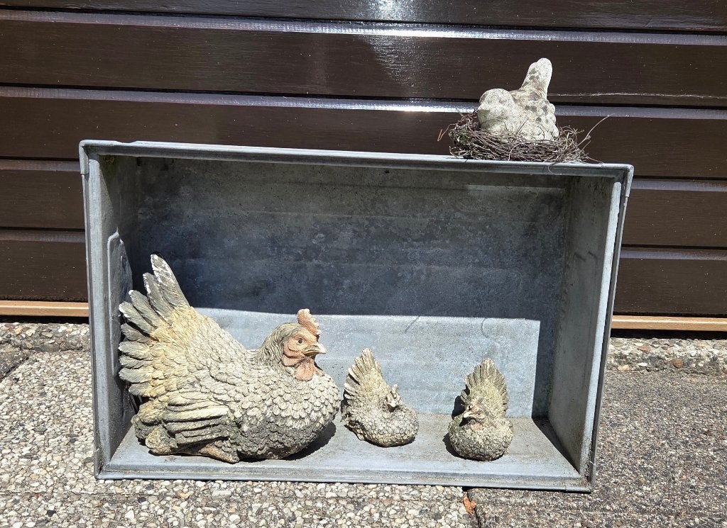 Ijzeren decoratie bak, Tuin en Terras, Ophalen of Verzenden, Gebruikt