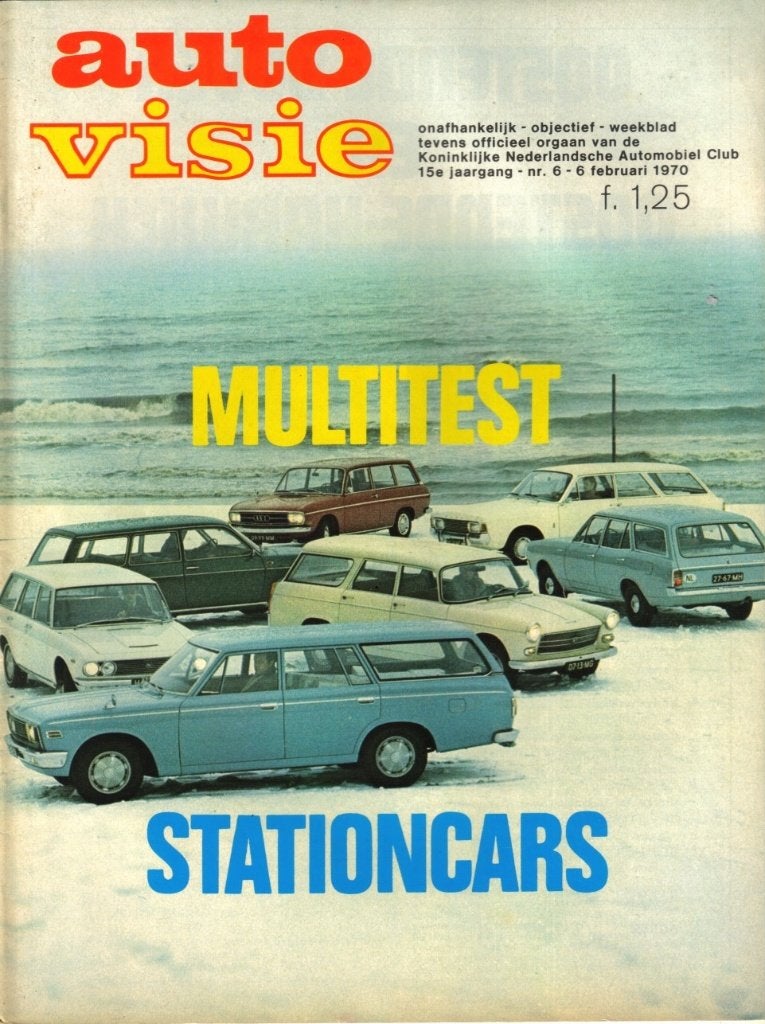 Autovisie Multitest Stationcars Februari 1970, Ophalen of Verzenden, Gelezen, Algemeen