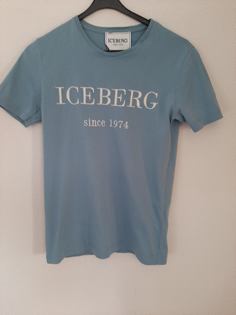 Iceberg shirt licht blauw maat S., Blauw, Ophalen of Verzenden, Zo goed als nieuw, Maat 46 (S) of kleiner
