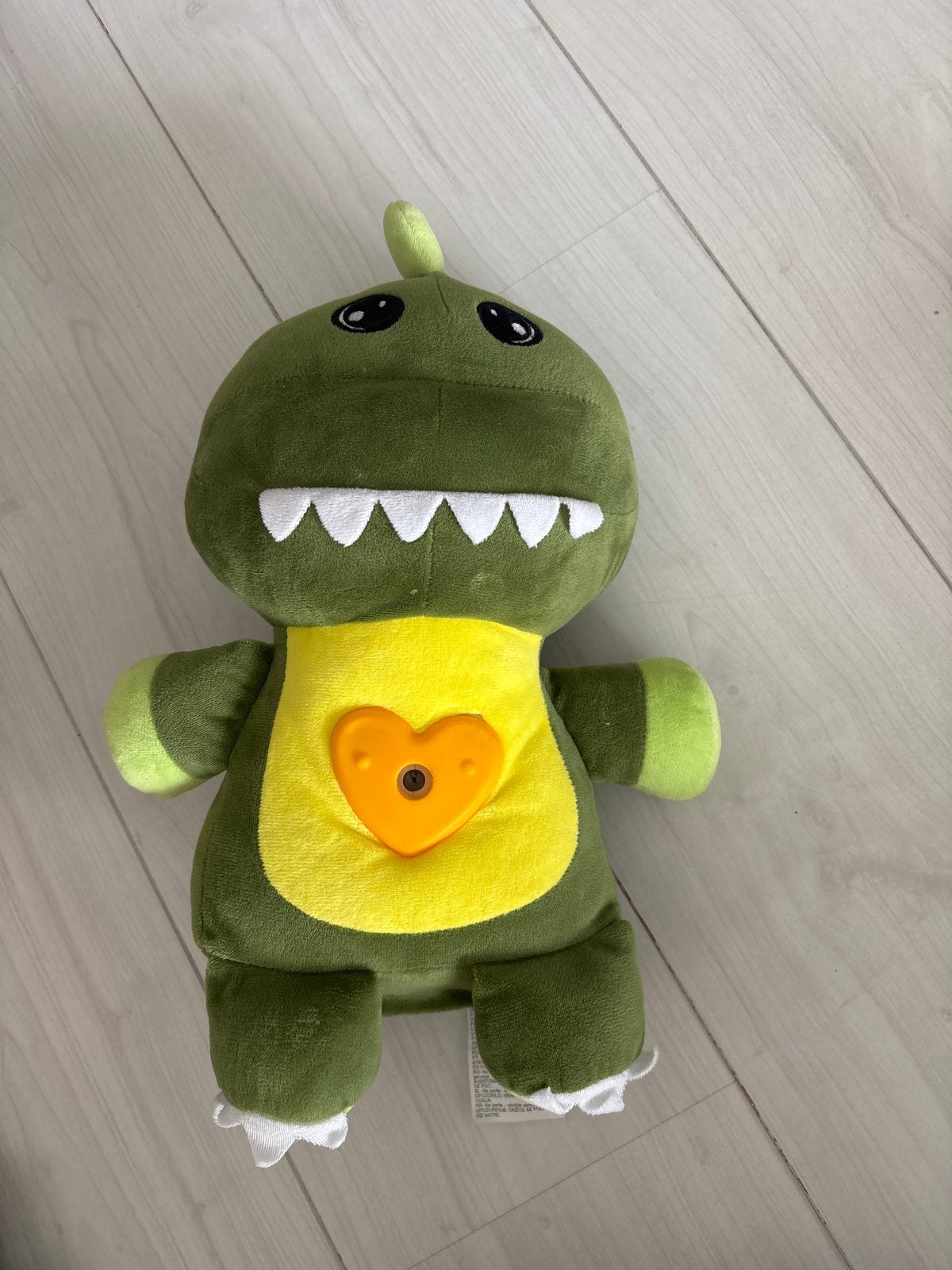 Groene Dinosaurus Knuffel met Licht. Projector, Groen, Met geluid, Dinosaurus, Ophalen of Verzenden