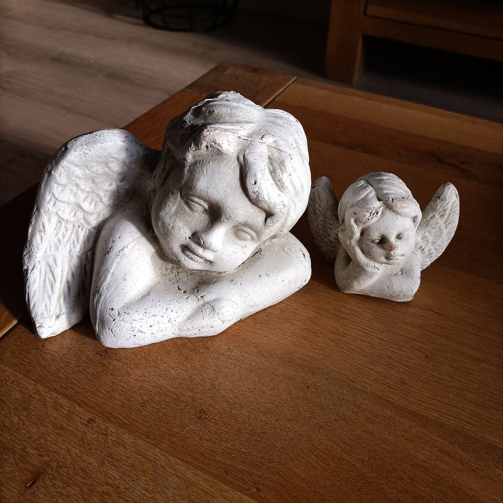 Deco grote engel en kleine engel, Verzamelen, Ophalen of Verzenden