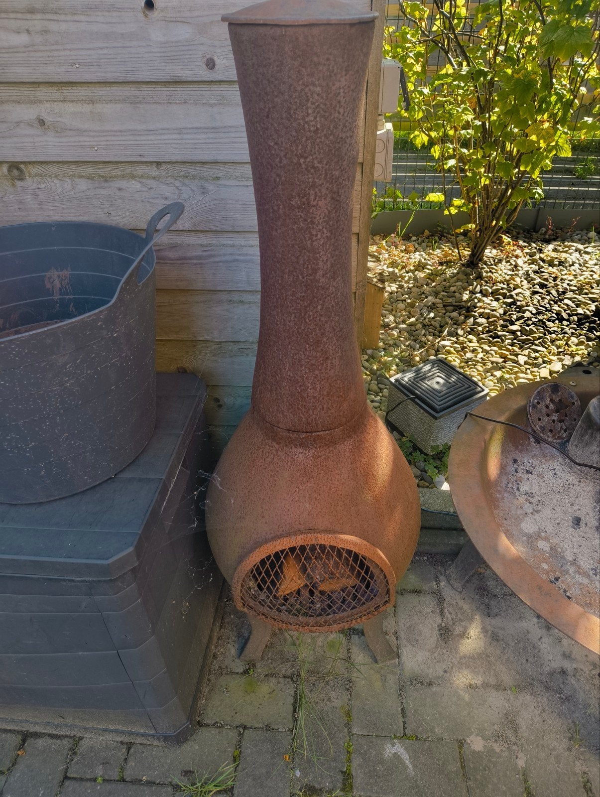 Terrashaard / Tuinhaard van gietijzer, Ophalen, Gebruikt