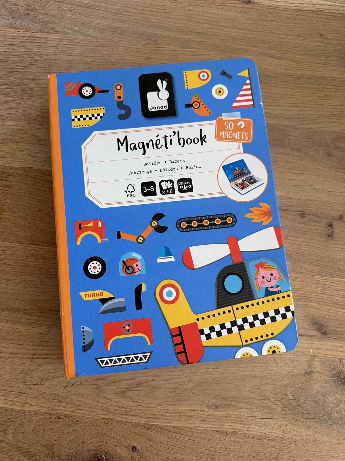 Janod voertuigen Magneetboek, Kinderen en Baby's, Ophalen, Gebruikt, Puzzelen