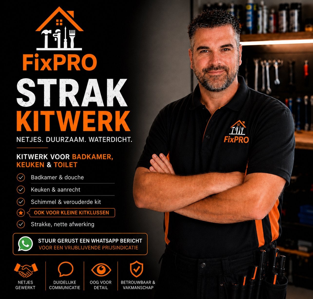 Strak Kitwerk | Ook voor Kleine Kitklussen, Ophalen, Nieuw