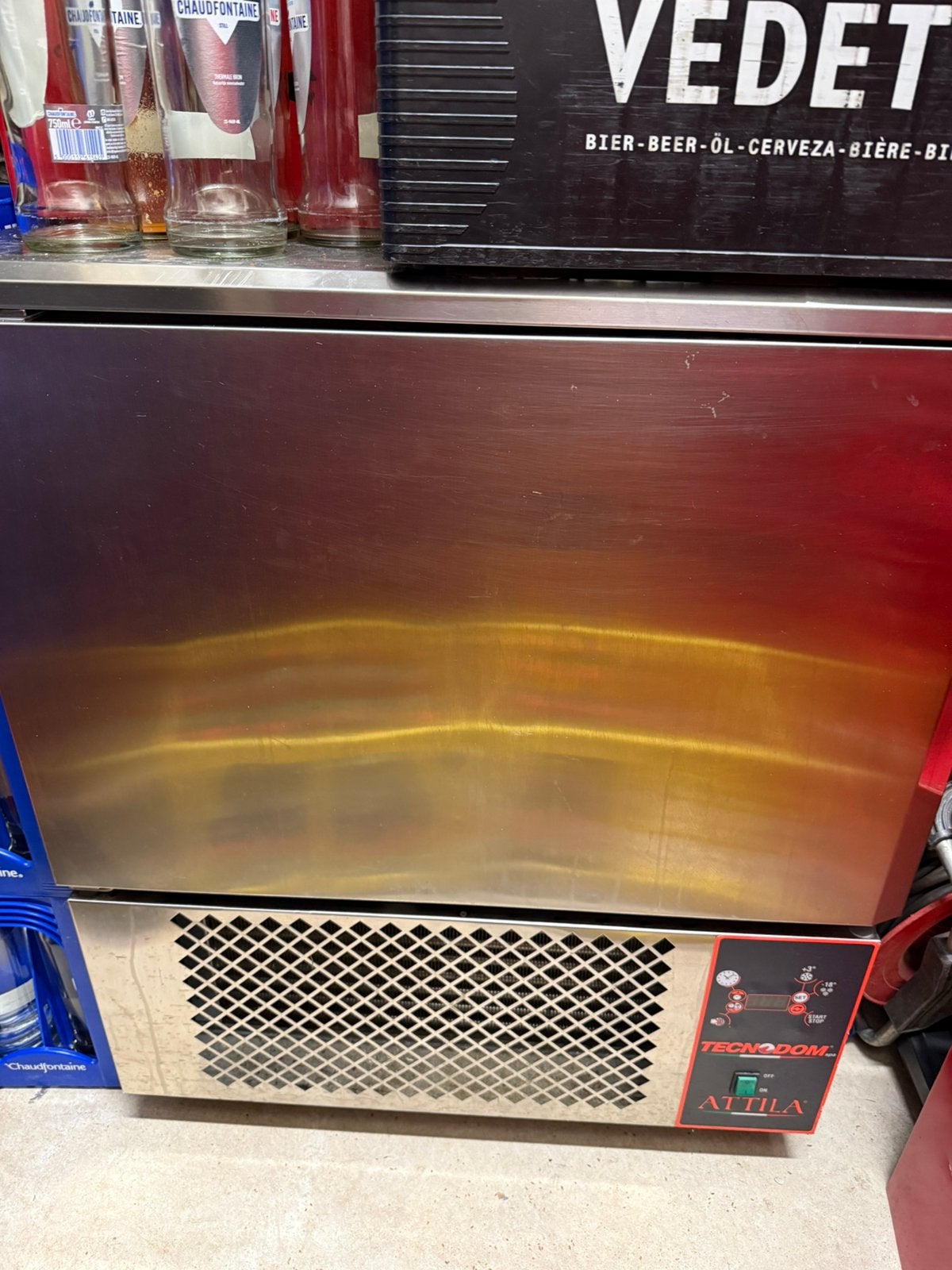 Technodom atilla blast chiller, Witgoed en Apparatuur, Vriezers en Diepvrieskisten, Minder dan 85 cm, Zo goed als nieuw, Vrijstaand