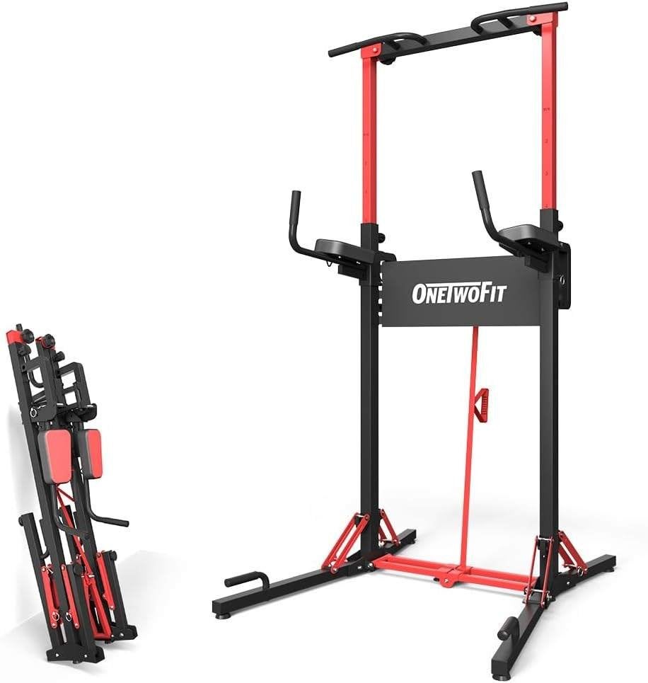Foldable Power Tower Pull up and Dip station, Sport en Fitness, Ophalen, Zo goed als nieuw, Overige typen