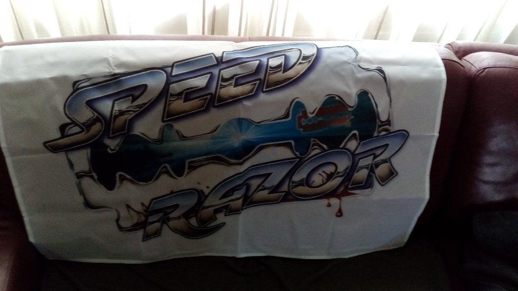 speed razor vlag new, Ophalen of Verzenden, Nieuw