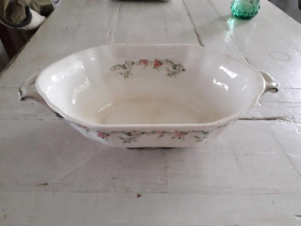 Ovalen schaal Royal Semi Porcelain, Ophalen of Verzenden, Porselein, Overige stijlen, Schaal of Schalen