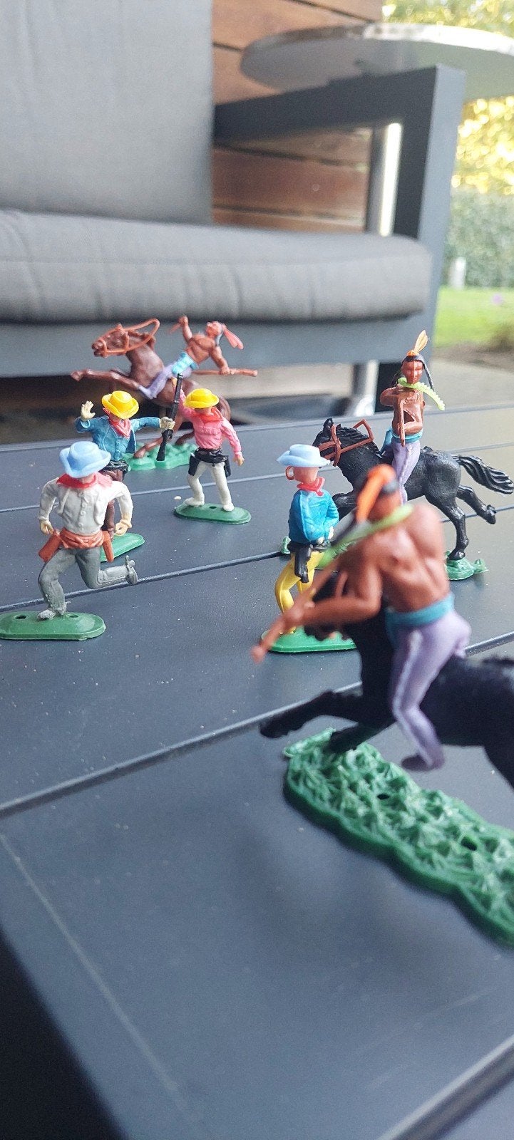 Vintage Speelgoed Indianen en Cowboys Figuren, Ophalen of Verzenden