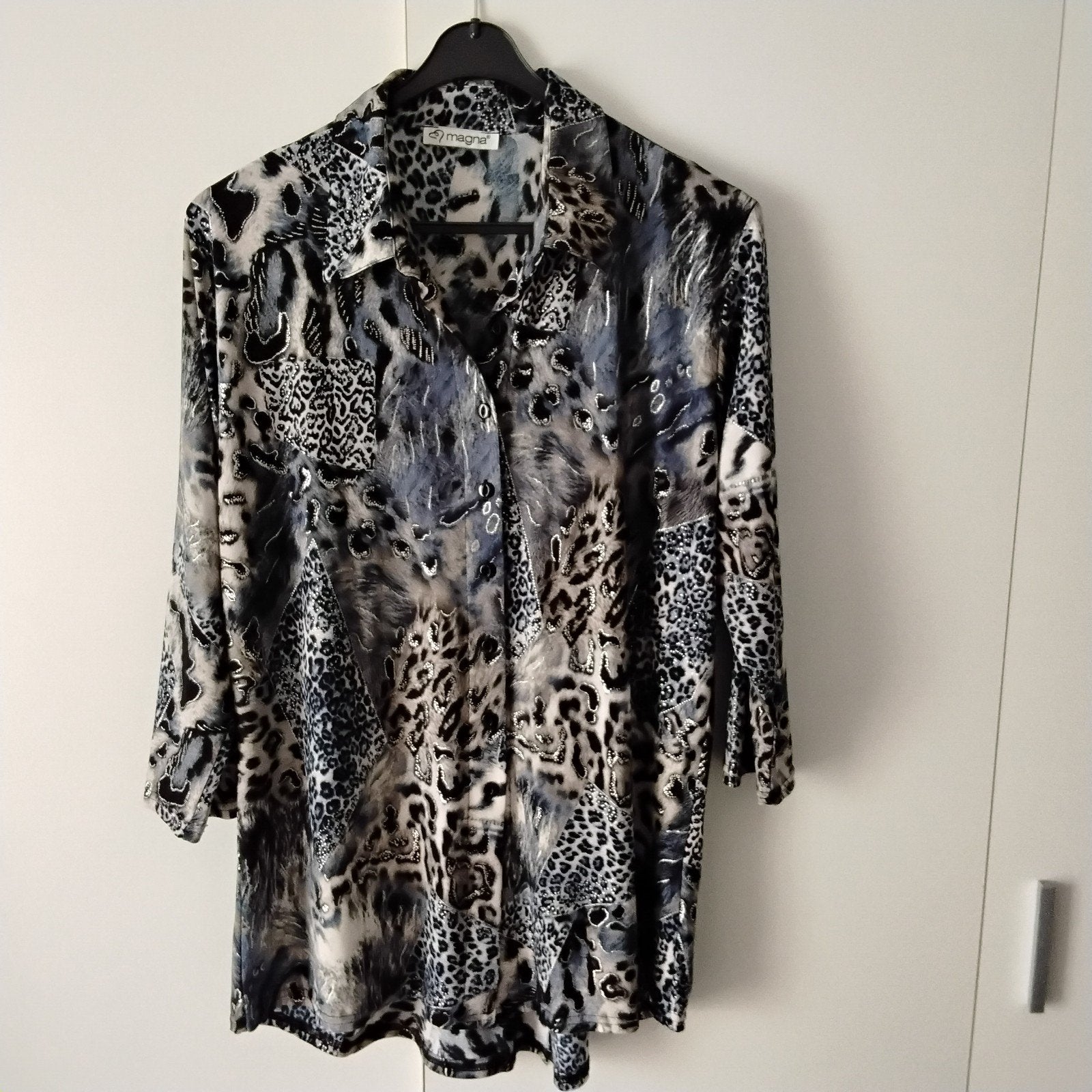 Doorknoop Tuniek/ Blouse maat 42, meerkleurig van Magna, Magna, Ophalen of Verzenden, Zo goed als nieuw, Overige kleuren