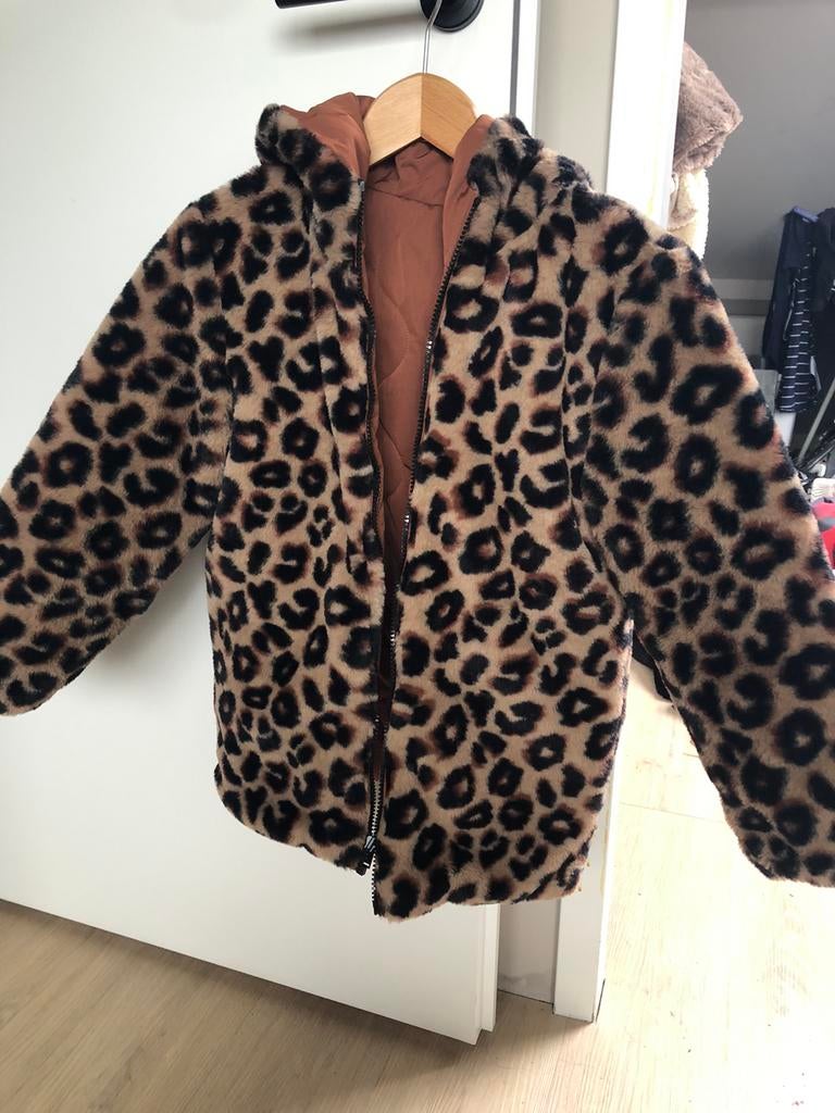 Zgan dibbelzijdig jas 146, Kinderen en Baby's, Kinderkleding | Maat 146, Ophalen of Verzenden, Zo goed als nieuw, Meisje, Jas