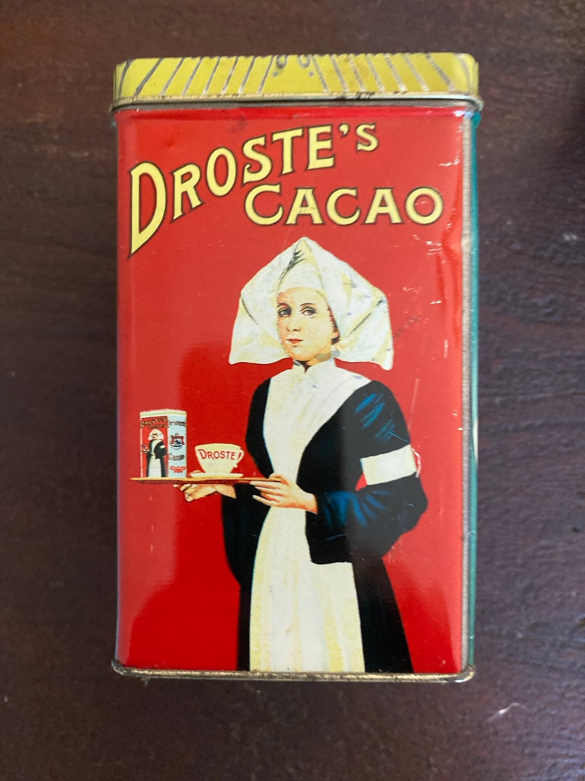 Vintage Droste Cacao blik - Zuster, Kinderen, Wapen, Ophalen of Verzenden, Gebruikt, Overige, Droste