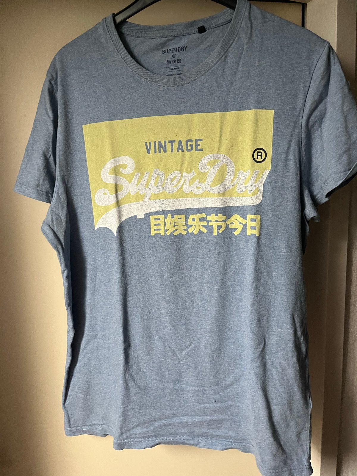 Superdry Vintage T-shirt - Maat XXL, Ophalen of Verzenden, Zo goed als nieuw, Overige maten, Blauw