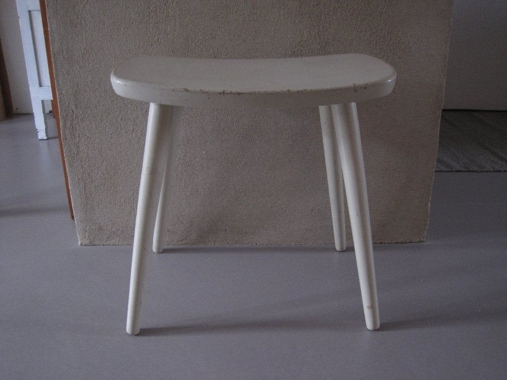 Retro design stoel kruk stool Ingve Ekström, Ophalen of Verzenden, Gebruikt, Hout