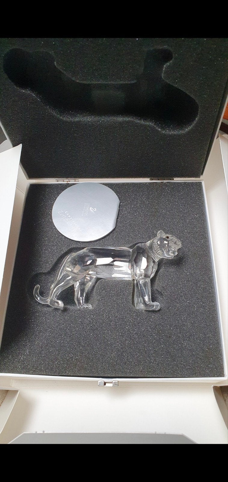 Swarovski kristallen Tijger, Ophalen, Zo goed als nieuw, Overige materialen