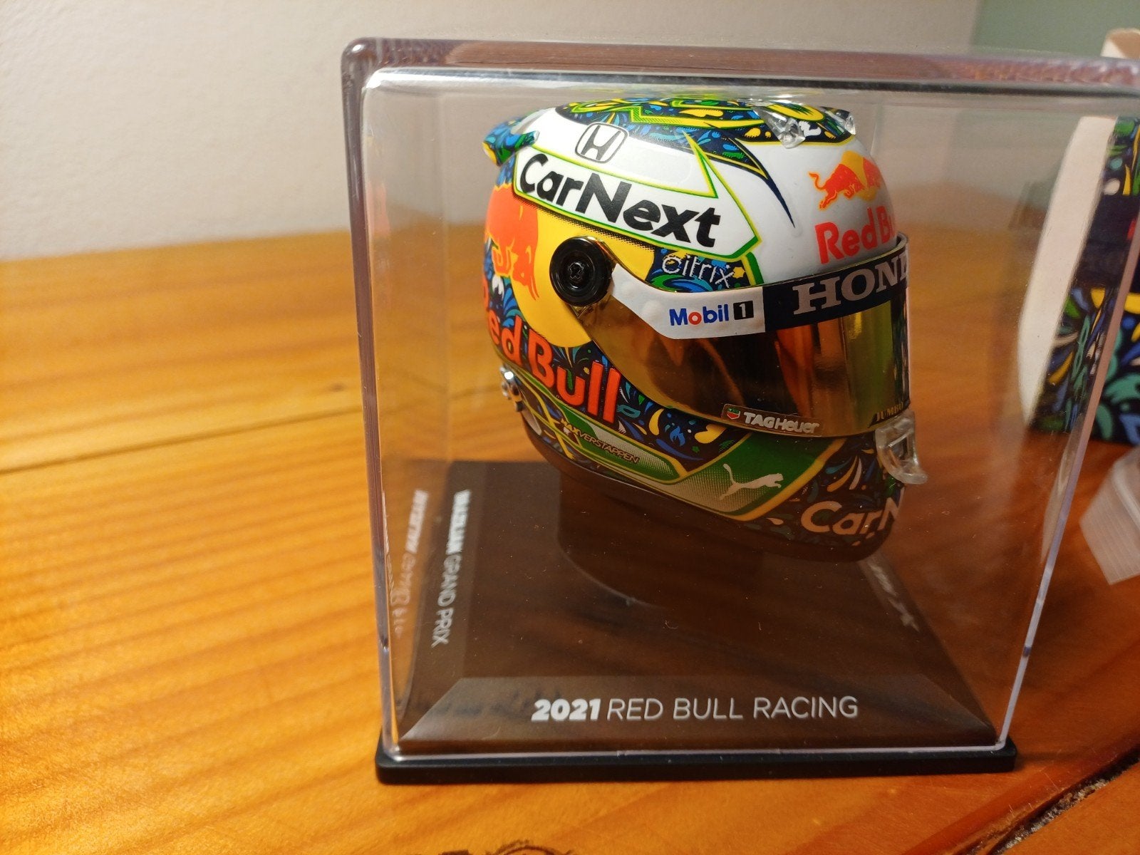 Max Verstappen schaalmodel helm 1:4 GP Brazilië 2021, Ophalen of Verzenden, Zo goed als nieuw, Formule 1