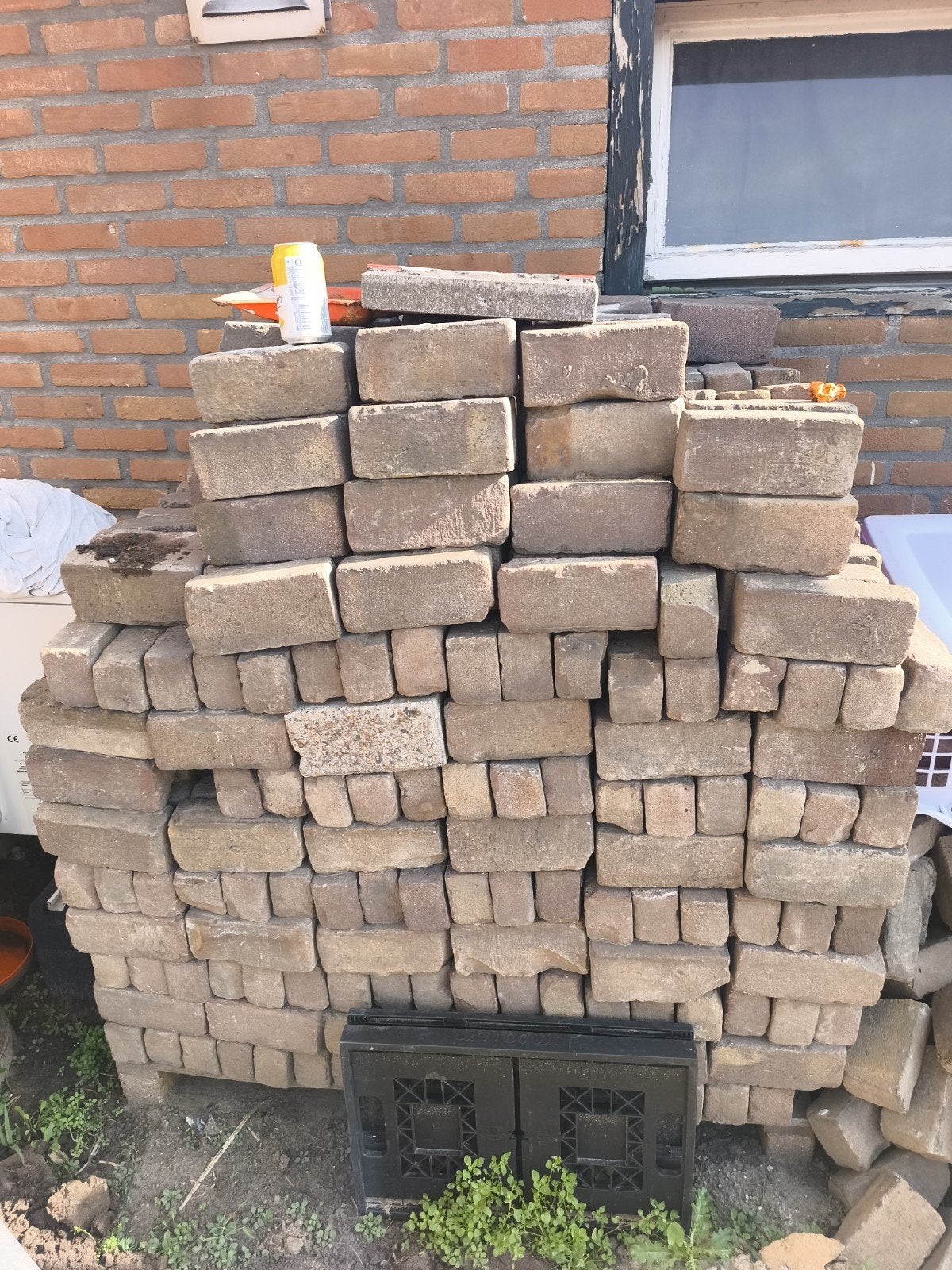 Klinkers dikformaaf  20 m² bestrating, Tuin en Terras, Ophalen, Gebruikt, Klinkers, 10 m² of meer