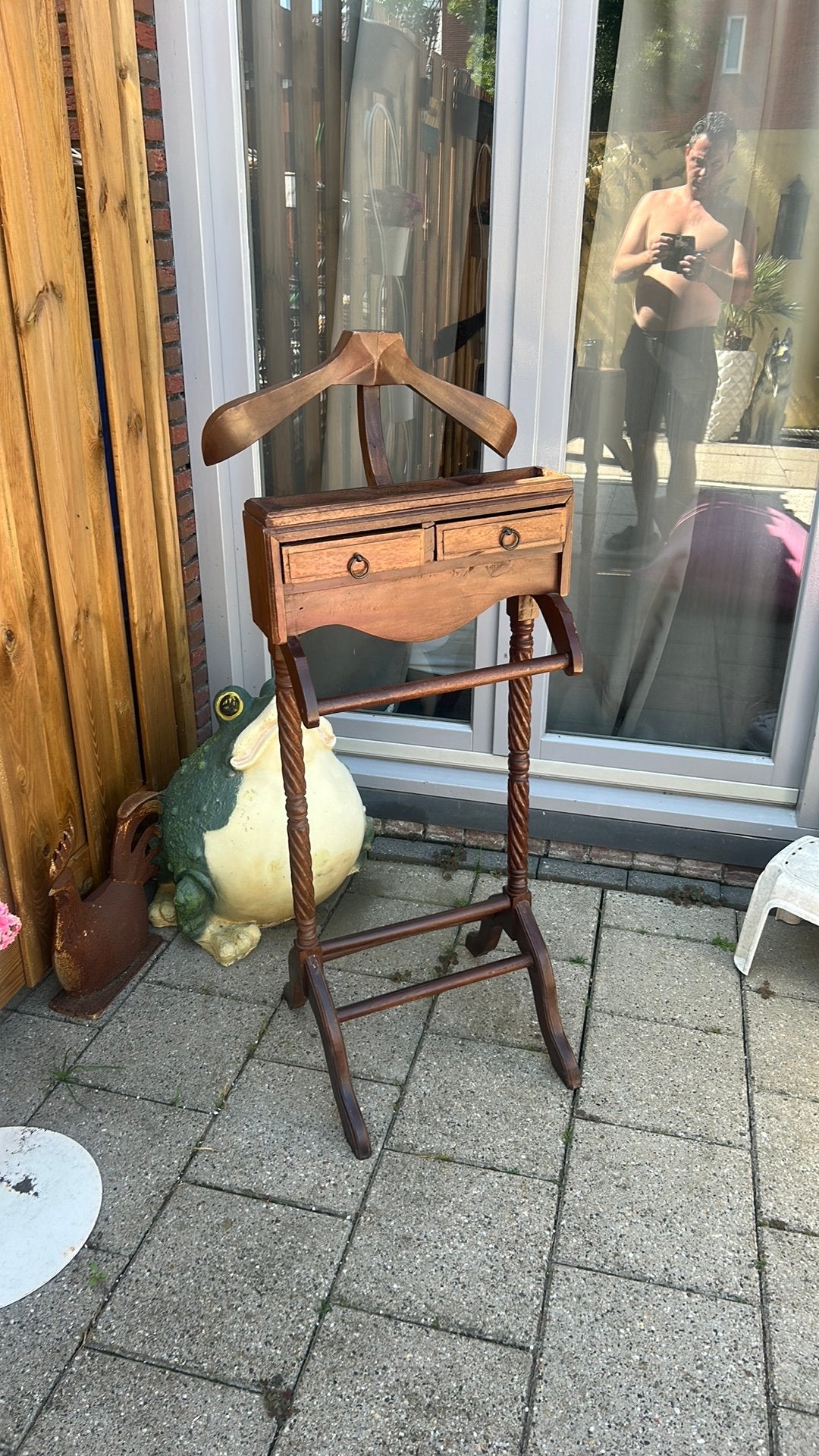 Dressboy hout  “ stille dienaar” vintage, Ophalen, Gebruikt, Hout