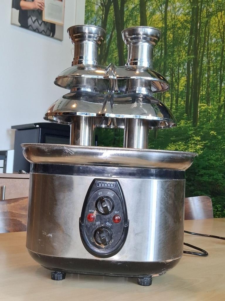 Chocoladefontein, Witgoed en Apparatuur, Fonduesets, Zo goed als nieuw, Fondueset, Elektrisch, Ophalen