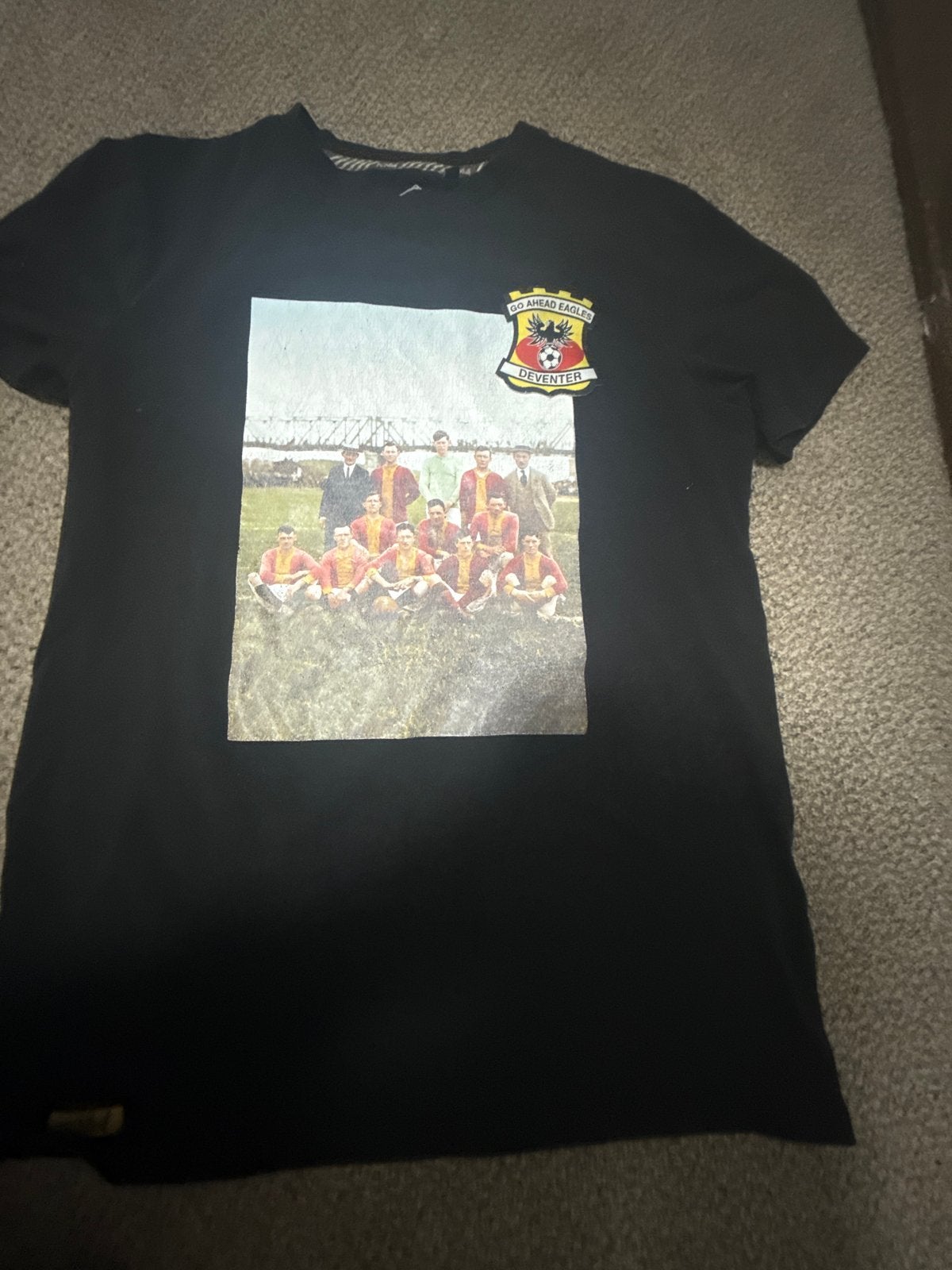 Go Ahead Eagles T-shirt Zwart Maat M, Ophalen of Verzenden, Gedragen, Maat 48/50 (M), Zwart