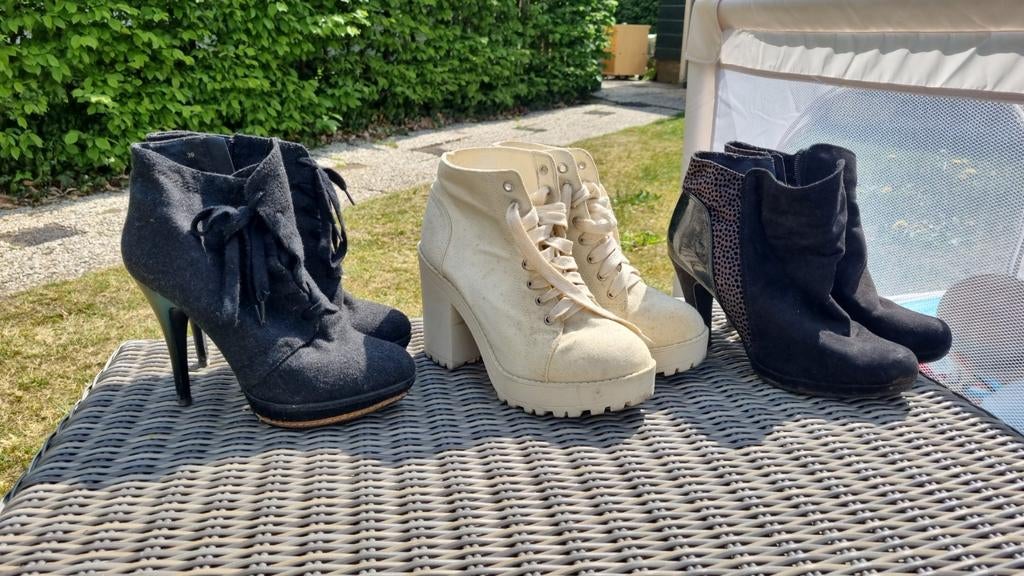 Damesschoenen maat 40, Kleding | Dames, Ophalen of Verzenden, Gedragen, Zwart, Lage of Enkellaarzen