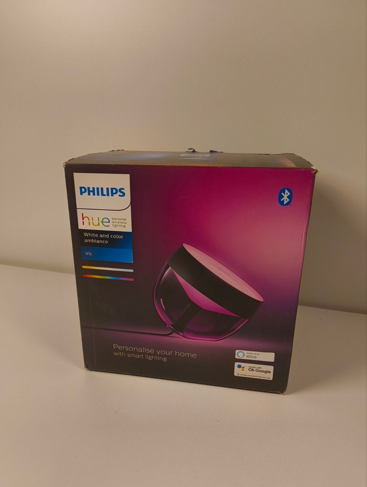 Philips Hue Iris Smart LED Lamp - White and Color Ambiance, Huis en Inrichting, Ophalen of Verzenden, Zo goed als nieuw, Modern, Smart Home, Sfeerverlichting